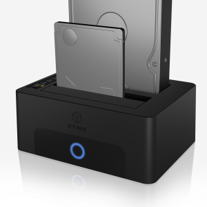 ICYBOX 2-way docking station/cloning station for 2.5″ or 3,5″ SATA Chassis