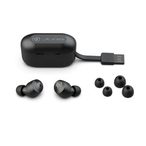 JLab Go Air Pop TWS In-Ear Headphones Total more than 32 hours of playtime, Integrated MEMS Microphone, Waterfest
