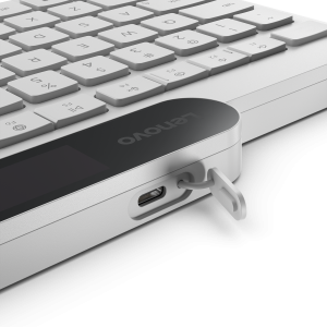 Lenovo Bluetooth-Tastatur mit Selbstladefunktion (weiß)