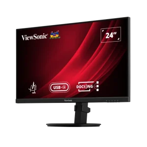 ViewSonic VG2409U-2 LED Office Monitor 60 cm (23,8 Zoll) Schwenk und höhenverstellbar mit USB-C Dockingstation, Full HD, 16:9, 4ms, IPS, 350cd/m², 100