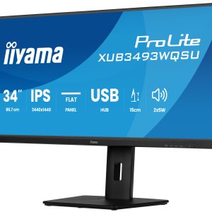 Iiyama ProLite XUB3493WQSU-B6 Business Monitor – Pivot, USB-Hub