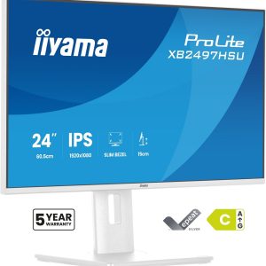 iiyama ProLite XB2497HSU-W1 – 60,5 cm (23.8″) 1920 x 1080 Pixel Full HD LED Weiß