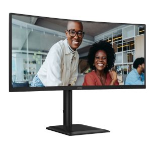 AOC Q27E4CV QHD Office Monitor 34 Zoll WQHD Office Monitor; VA-Panel, 4ms, 120Hz, Lautsprecher, Höhenverstellbar