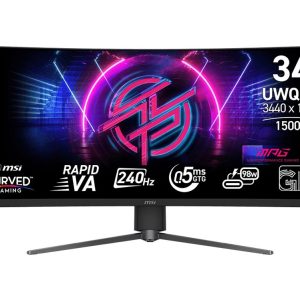 MSI MPG 346CQRFDE X24 – LED-Monitor – Gaming – gebogen – 86.4 cm (34″)