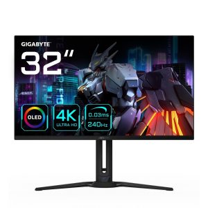 GIGABYTE AORUS FO32U2 32” OLED – UHD, 240Hz, 0,03ms, KVM, FreeSync Premium Pro, DisplayHDR True Black 400