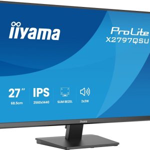 iiyama ProLite X2797QSU-B1 – 68,6 cm (27″) 2560 x 1440 Pixel Quad HD LED Schwarz
