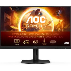 AOC Gaming C27G4ZXU – LED-Monitor – Gaming – gebogen – 68.5 cm (27″)