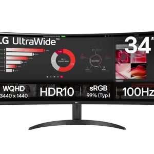 LG 34WR50QK-B Computerbildschirm 86,4 cm (34″) 3440 x 1440 Pixel Wide Quad HD Schwarz