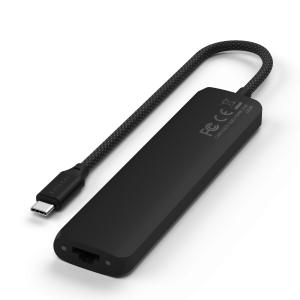 Satechi USB-C 7-in-1 Slim Multiport Adapter with Ethernet Black