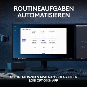 Logitech MX Keys S Plus, Kabellose Tastatur Tastenbeleuchtung, incl. Logi Bolt USB-Empfänger und Palm Rest, Graphite