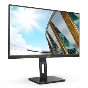 AOC U27P2 27 Zoll UHD Monitor, höhenverstellbar (3840×2160, 60 Hz, HDMI, DisplayPort, USB Hub) schwarz