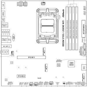 ASRock B850M Steel Legend WiFi Mainboard