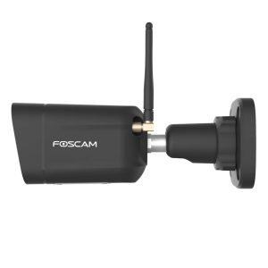 Foscam V5P WLAN Überwachungskamera Schwarz 5MP (3072×1728), Dual-Band WLAN, Integrierter Scheinwerfer und Sirene