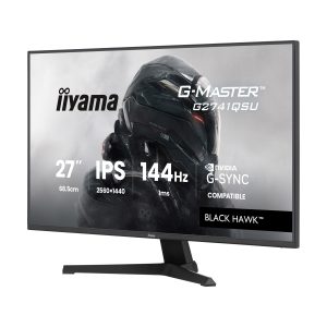 Iiyama G2741QSU-B1 Gaming Monitor 27? QHD IPS Panel, 144 Hz, 1 ms MPRT, FreeSync and GSync compatible