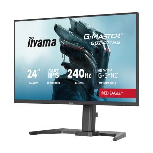 Iiyama GB2471HS-B1 Gaming Monitor 24? Full HD IPS, 240 Hz, 0.3 ms MPRT, G-Sync compatible