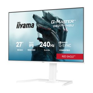 Iiyama GB2771HSU-W1 Gaming Monitor 27? Full-HD IPS, 240 Hz, 0.4 ms MPRT, USB-Hub, G-Sync kompatibel