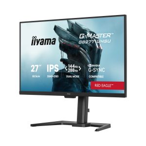 Iiyama GB2771UHSU-B1 Gaming Monitor 27? 4K UHD IPS, 144 Hz, 0.8 ms MPRT, USB hub, USB-C, G-Sync compatible, AMD Free Sync Premium