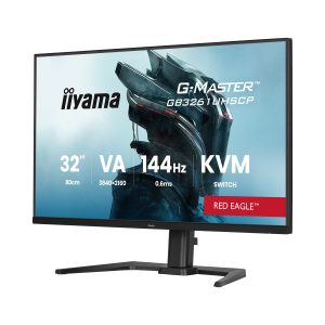 Iiyama GB3261UHSCP-B1 Gaming Monitor 31.5? 4K UHD VA-Panel, 144Hz, 0.3 ms MPRT, USB?C Dock (95W), KVM?Switch, AMD FreeSync Premium