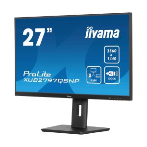 Iiyama ProLite XUB2797QSNP-B1 27″ QHD IPS, 100Hz, HDMI, DisplayPort, USB-C (PD 96W), USB-Hub