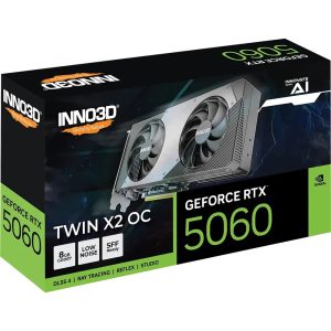 Inno3D GeForce RTX 5060 8GB TWIN X2 OC – 8GB GDDR7, HDMI, 3x DP