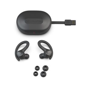 JLab GO Air Sport True Wireless In Ear-Sport Kopfhörer Schweiß- und spritzwassergeschützt, 32+ Stunden Spielzeit