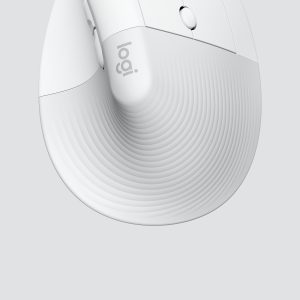 Logitech Wireless Mouse Lift for Business – Vertical Mouse, Ergonomically Shaped, For Right-Handed, White
