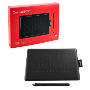 One by Wacom small , Ergonomisches, batterieloses Stifttablett