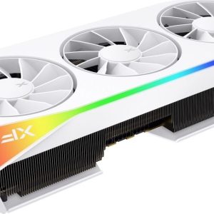XFX Radeon RX 9070XT MERCURY Gaming RGB 16GB OC White – 16GB GDDR6, 1x HDMI, 3x DP