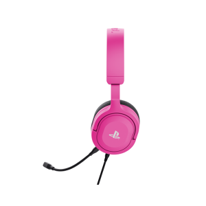 Trust Gaming GXT498P Forta Headset for PS5 Powerful Over-Ear Gaming Headset Made from Recycled Materials Officially licensed for PS5TM, pink