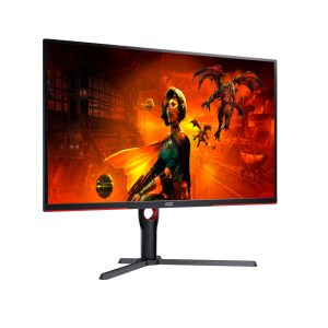 AOC Gaming U32G3X 32 Zoll UHD Monitor, 144 Hz, FreeSync Pre., G-Sync comp., HDR400 (3840×2160, 1ms GtG, HDMI 2.1, DisplayPort) schwarz-rot