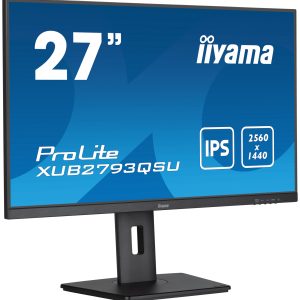 Iiyama ProLite XUB2793QSU-B7 Office Monitor 27″ (68.6 cm) ,IPS, USB-Hub, 100Hz Bildwiederholrate