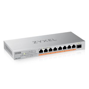 Zyxel XMG-108HP Unmanaged Switch 8x 2.5G Ethernet (PoE++, max. 100W), 1x 10G SFP+