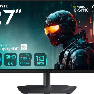 GIGABYTE MO27Q2A – 27″, OLED, 2560 × 1440, 280 Hz, 0,03 ms, HDR True Black 400, FreeSync Premium Pro