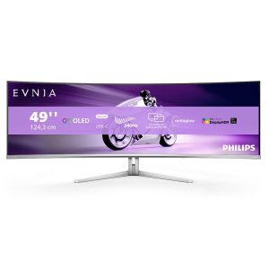 Philips Evnia 8000 49M2C8900/00 – 124,2 cm (48.9″) 5120 x 1440 Pixel Dual QHD QD-OLED Weiß