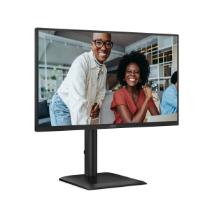 AOC 24E4CV 24 Zoll Full HD Monitor, höhenverstellbar, 120 Hz, schwarz