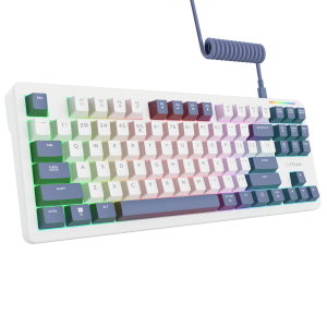 Trust Gaming GXT872 XYRA TKL Gaming Keyboard Hot Swap-Enabled Mechanical TKL Gaming Keyboard with Pads for Ultimate Individuality