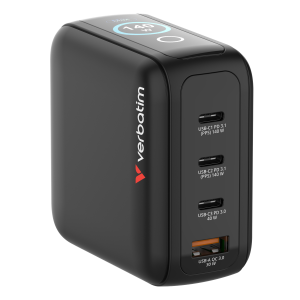 Verbatim Mini GaN Charger 140W with Display