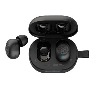 Jlab JBuds Mini True Wireless Earbuds- Black Bluetooth In-Ear Headphones, Integrated Microphone
