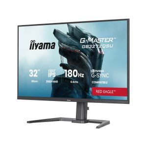 Iiyama GB3272QSU-B1 Gaming Monitor 32″ QHD IPS, 180 Hz, 0.5 ms MPRT, USB hub, USB-C, G-Sync compatible