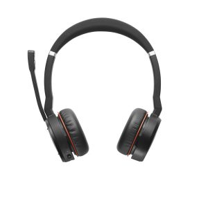 Jabra Evolve 75 SE headset, stereo, wireless, Bluetooth, ANC, incl. Link 370 and Charging Station, Optimized for Unified Communication