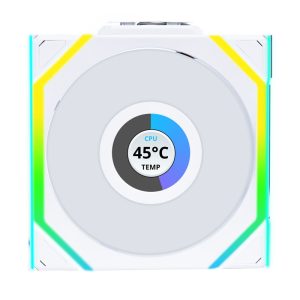 Lian Li UNI FAN SL Wireless LCD 120 ARGB White 3er-Pack | Gehäuselüfter