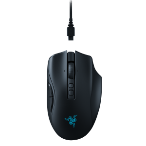 Razer Naga V2 Pro Wireless MMO Gaming Mouse – Gaming mouse with tiltable HyperScroll Pro mouse wheel and 30K sensor