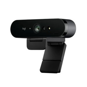 Logitech Brio 4K Webcam, Live-Streaming-Kamera mit 4K Auflösung Zwei omnidirektionale integrierte Mikrofone, Plug-and-Play über USB-A oder USB-C, Abde