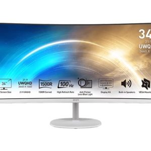 MSI PRO MP341CQWDE – LED-Monitor – gebogen – 86.4 cm (34″) – HDR
