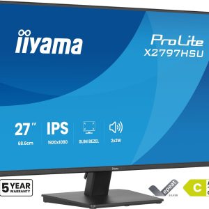 iiyama ProLite X2797HSU-B1 – 68.6 cm (27″) 1920 x 1080 Pixel Full HD LED Black