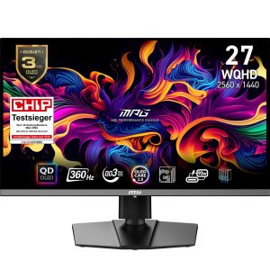 MSI MPG 271QRXDE QD-OLED – 67,3 cm (26.5″) 2560 x 1440 Pixel Wide Quad HD Schwarz