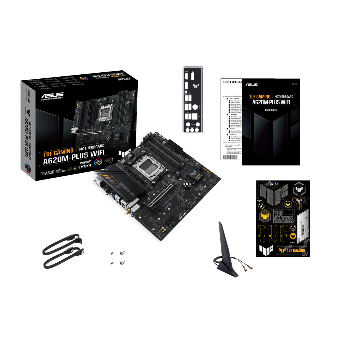 ASUS TUF GAMING A620M-PLUS WIFI Mainboard Sockel AM5