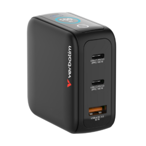 Verbatim Mini GaN Charger 100W with Display