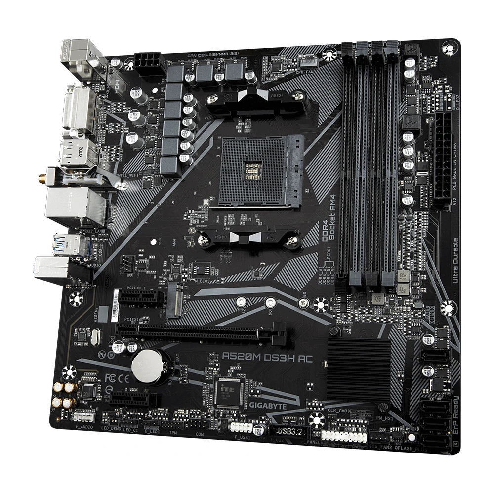 GIGABYTE A520M DS3H AC Mainboard
