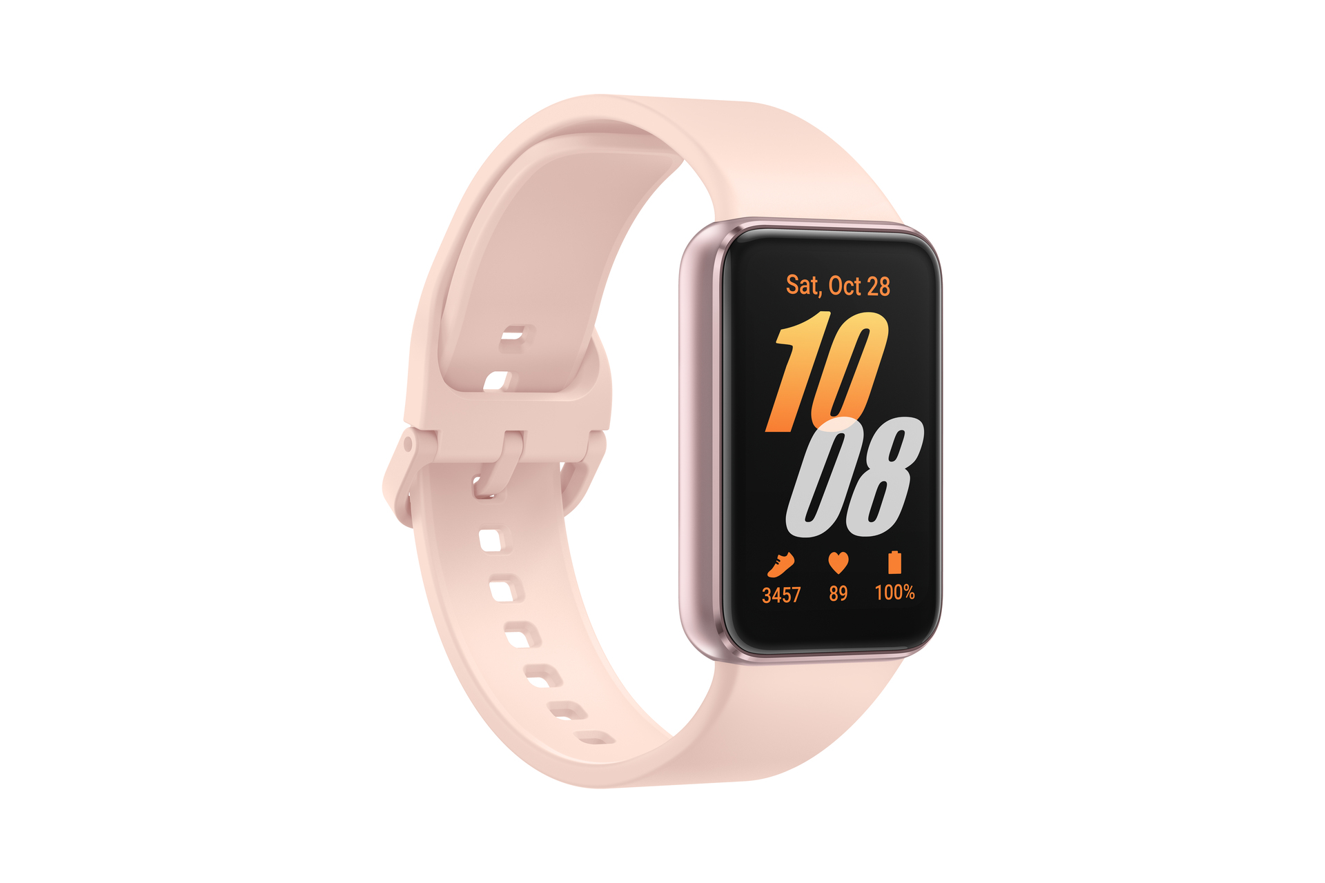 Samsung Galaxy Fit3 SM-R390, Pink Gold Beschleunigungssensor, Lagesensor, Barometer, Optischer Herzfrequenz Sensor, Lichtsensor, Blutsauerstoffmessung